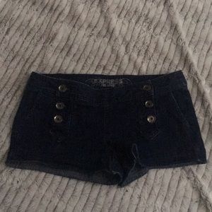 Express Double Button Shorts